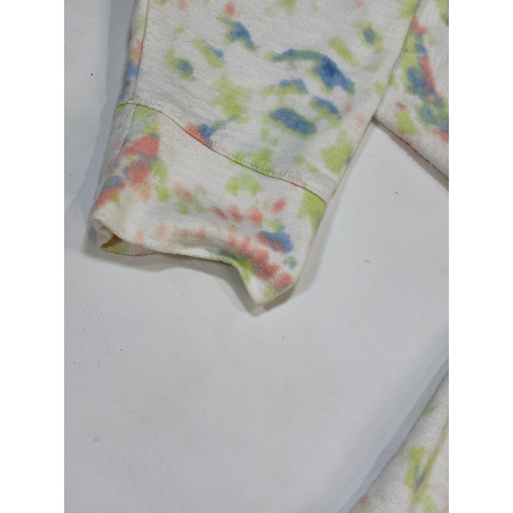 Evri Womens 1X Sweatshirt‎ Crewneck Tie Dye Pastel Green Blue Coral Pullover Top - Picture 6 of 8